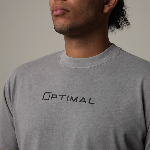 1124 - "RELENTLESS" OVERSIZED TEE | SPACE GRAY