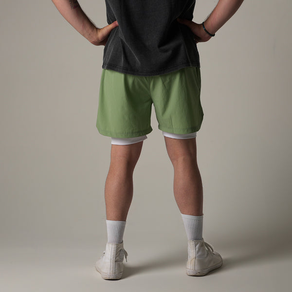 1224 - "NEXUS" TRAINING SHORTS | OLIVE GREEN