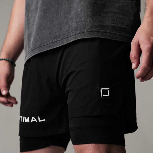 1224 - "NEXUS" TRAINING SHORTS | BLACK