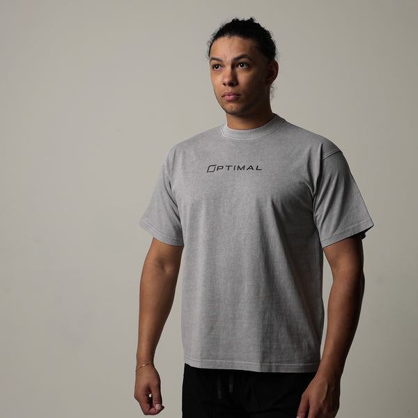 1124 - "RELENTLESS" OVERSIZED TEE | SPACE GRAY