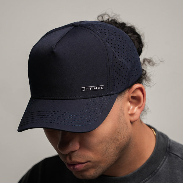 1324 - "CASCADE" 5 PANEL HAT | OCEAN BLUE