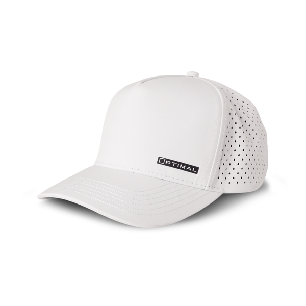 1324 - "CASCADE" 5 PANEL HAT | WHITE